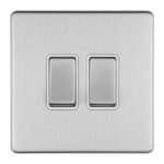 Eurolite ECSS2SWW 2-Gang 10Amp 2-Way Switch (LEAD TIME: 2-3 DAYS)