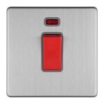 Eurolite ECSS45ASWNSG 1-Gang 45Amp DP Switch with Neon (LEAD TIME: 2-3 DAYS)