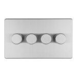 Eurolite ECSS4DLED 4-Gang Led Push On Off 2-Way Dimmer (LEAD TIME: 2-3 DAYS)