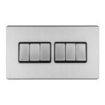 Eurolite ECSS6SWB 6-Gang 10Amp 2-Way Switch (LEAD TIME: 2-3 DAYS)
