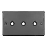 Eurolite EN3DIMBN Dimmer Switch Plate-Black Nickel-3-Gang (LEAD TIME: 2-3 DAYS)