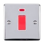 Eurolite EN45ASWNSPCW 45Amp Switch with Neon Indicator (LEAD TIME: 2-3 DAYS)