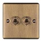 Eurolite ENT2SWABB 2-Gang Toggle Switch (LEAD TIME: 2-3 DAYS)
