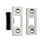 Eurospec FSF5009BSS Forend Strike & Fixing Pack To Suit Heavy Duty Tubular Latch - Bright Stainless Steel Square Forend (LEAD TIME: 2-3 DAYS)