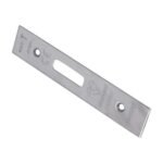 Eurospec FSF5019SSS Easi-T Forend Strike & Fixing Pack To Suit Euro Profile BS Cylinder Deadlock - Satin Stainless Steel Square Forend (LEAD TIME: 2-3 DAYS)