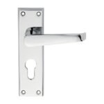 Carlisle Brass M30YCP Victorian Lever On Euro Lock Backplate (LEAD TIME: 2-3 DAYS)