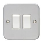 Eurolite MC2SWW Utility 2-Gang Switch - Grey (LEAD TIME: 2-3 DAYS)