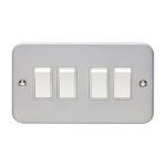 Eurolite MC4SWW Utility 4-Gang Switch - Grey (LEAD TIME: 2-3 DAYS)
