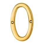 Carlisle Brass N0PVD Numerals (0-9) Number 0 (LEAD TIME: 2-3 DAYS)