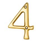 Carlisle Brass N4 Numerals (0-9) Number 4 (LEAD TIME: 2-3 DAYS)