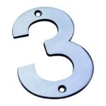 Eurospec NUM10103SSS Numerals Number 3 (LEAD TIME: 2-3 DAYS)