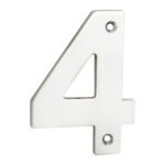 Eurospec NUM10104BSS Numerals Number 4 (LEAD TIME: 2-3 DAYS)