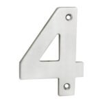 Eurospec NUM10104SSS Numerals Number 4 (LEAD TIME: 2-3 DAYS)