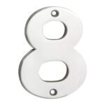 Eurospec NUM10108BSS Numerals Number 8 (LEAD TIME: 2-3 DAYS)