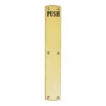Carlisle Brass PF105E Engraved Push Plate (LEAD TIME: 2-3 DAYS)