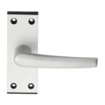 Eurospec SAA61 Aluminium MIAL Lever On Latch Backplate (LEAD TIME: 2-3 DAYS)
