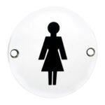 Eurospec SEX1012BSS Signage Female Symbol (LEAD TIME: 2-3 DAYS)