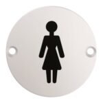 Eurospec SEX1012SSS Signage Female Symbol (LEAD TIME: 2-3 DAYS)