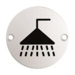Eurospec SEX1014SSS Signage Shower Symbol (LEAD TIME: 2-3 DAYS)