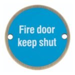 EuroSpec SEX1016AB Signage Fire Door - Keep Shut (LEAD TIME: 2-3 DAYS)