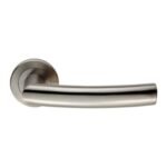 Eurospec SWL1165SSS Steelworx SWL Scimitar Lever On Rose (LEAD TIME: 2-3 DAYS)