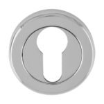 Serozzetta SZR001CP Euro Profile Escutcheon - Polished chrome (LEAD TIME: 2-3 DAYS)
