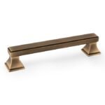 Alexander & Wilks AW813-128-AB Jesper Square Cupboard Pull Handle (LEAD TIME: 2-3 DAYS)
