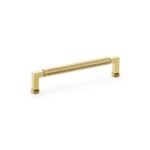 Alexander & Wilks AW819-160-SBPVD Camille Knurled Cabinet Pull Handle - Satin Brass (LEAD TIME: 2-3 DAYS)