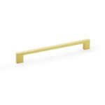Alexander & Wilks AW837-224-SB Marco Cupboard Pull Handle - Satin Brass 224mm (LEAD TIME: 2-3 DAYS)