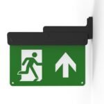 CQR BL/310/M/BK/865 LED Emergency Blade Exit Sign c/w Arrow Up Legend - Black (LEAD TIME: 2-3 DAYS)