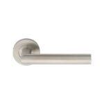 EuroSpec CSL1192SSS/201 Treviri 19mm Dia. Mitred Lever On Concealed Fix Sprung Round Rose G201 (LEAD TIME: 2-3 DAYS)