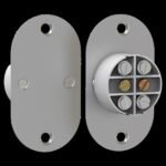 CQR FC509/MT/2 FC509 Metal Plate | Flush Contact | Grade 1 | Steel / White | Non-resistored (LEAD TIME: 2-3 DAYS)
