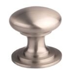 Carlisle Brass M47BSSE Victorian Cupboard Knob 32mm Stainless Steel Effect (LEAD TIME: 2-3 DAYS)