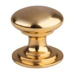 Carlisle Brass M47C Victorian Cupboard Knob 38mm - Polished Brass (LEAD TIME: 2-3 DAYS)