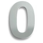 Eurospec NUM10170SSS Stainless Steel 7" Numerals (0-9) (Number 0) (LEAD TIME: 2-3 DAYS)