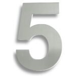 Eurospec NUM10175SSS Stainless Steel 7" Numerals (0-9) (Number 5) (LEAD TIME: 2-3 DAYS)