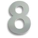 Eurospec NUM10178SSS Stainless Steel 7" Numerals (0-9) (Number 8) (LEAD TIME: 2-3 DAYS)