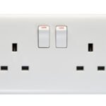 Eurolite PL4100 2-Gang Switched Socket Double Poled (LEAD TIME: 2-3 DAYS)