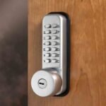CQR SBL350/S Push Button Lock | Traditional Code | Knob | Satin Chrome | 3 - 7 Digits | With Key Override (LEAD TIME: 2-3 DAYS)